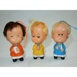 Yuletide Vintage Vinyl 4" Ornaments RARE